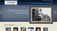 Desktop Screenshot of michalikfuneralhome.com